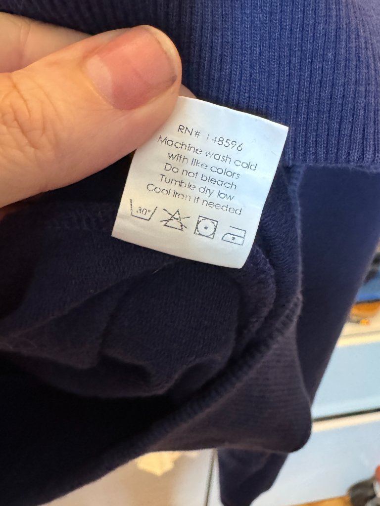 Euc Universal Standard Zoe Half Zip Funnel Neck Pullover Us M (18-20) Navy — image 7 of 8